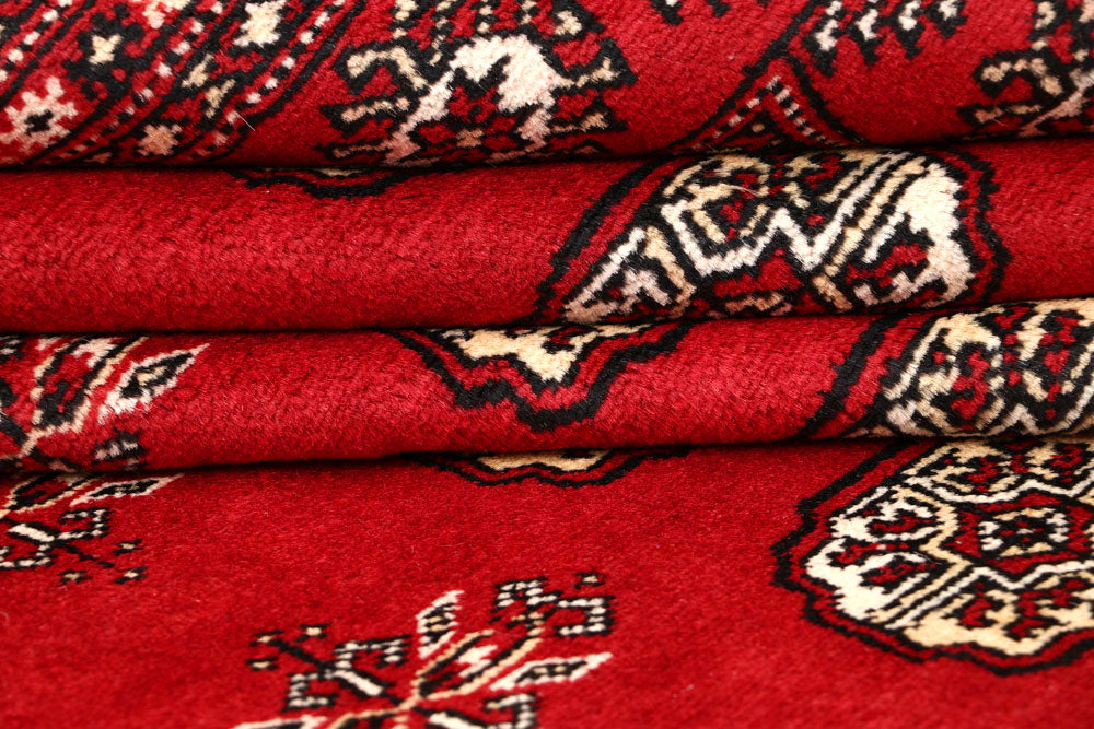 Firebrick Bokhara 6' 6 x 8' 1 - No. 59733 - ALRUG Rug Store