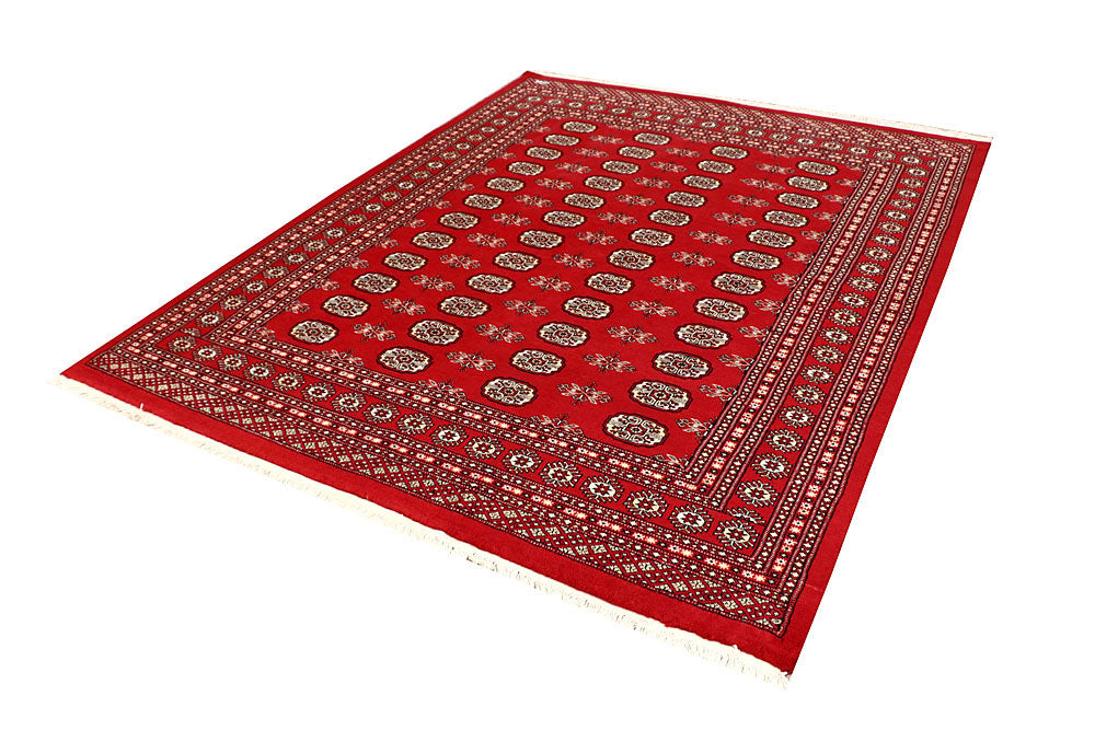 Firebrick Bokhara 6' 6 x 8' 1 - No. 59733 - ALRUG Rug Store