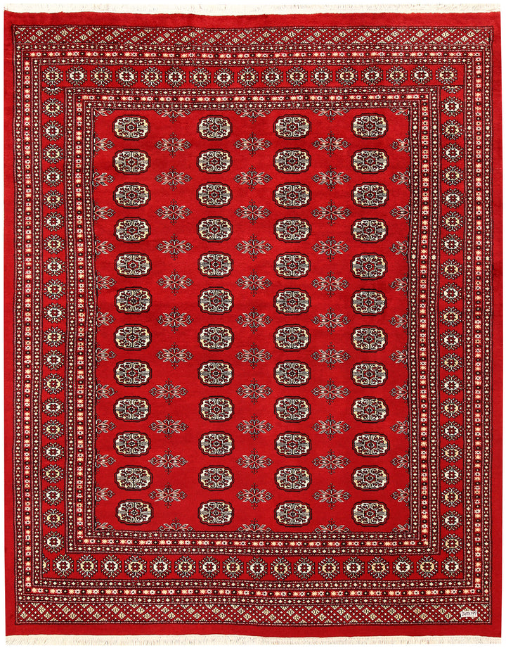 Firebrick Bokhara 6' 6 x 8' 1 - No. 59733 - ALRUG Rug Store