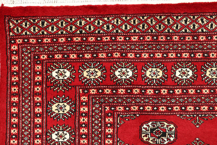 Firebrick Bokhara 6' 5 x 8' 3 - No. 59734 - ALRUG Rug Store