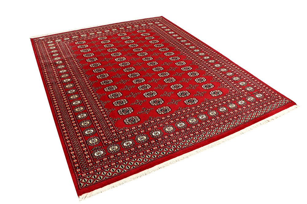 Firebrick Bokhara 6' 5 x 8' 3 - No. 59734 - ALRUG Rug Store
