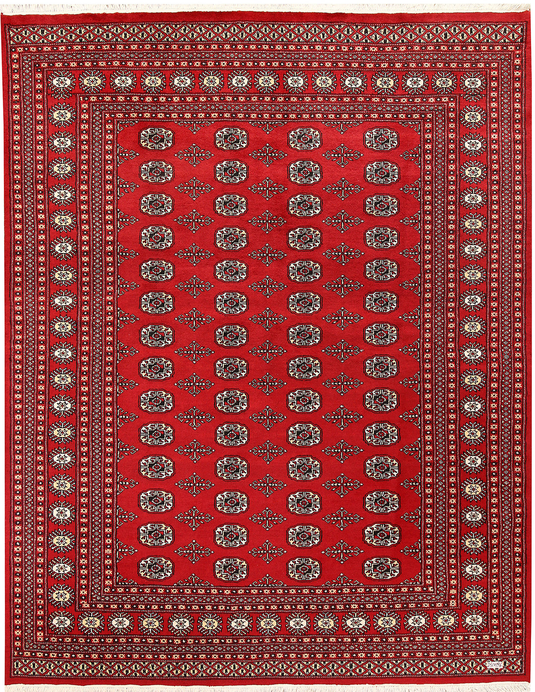 Firebrick Bokhara 6' 5 x 8' 3 - No. 59734 - ALRUG Rug Store