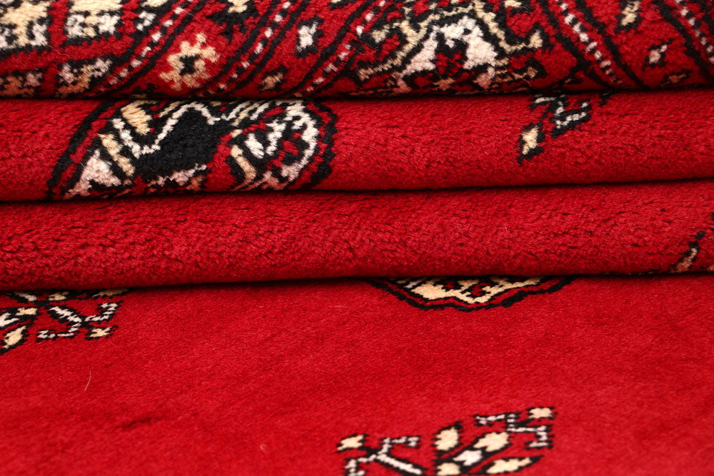 Firebrick Bokhara 6' 7 x 7' 8 - No. 59737 - ALRUG Rug Store