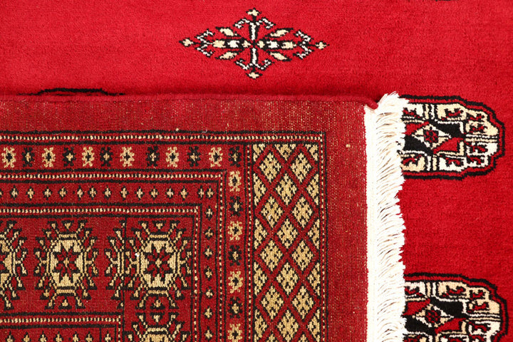 Firebrick Bokhara 6' 7 x 7' 8 - No. 59737 - ALRUG Rug Store
