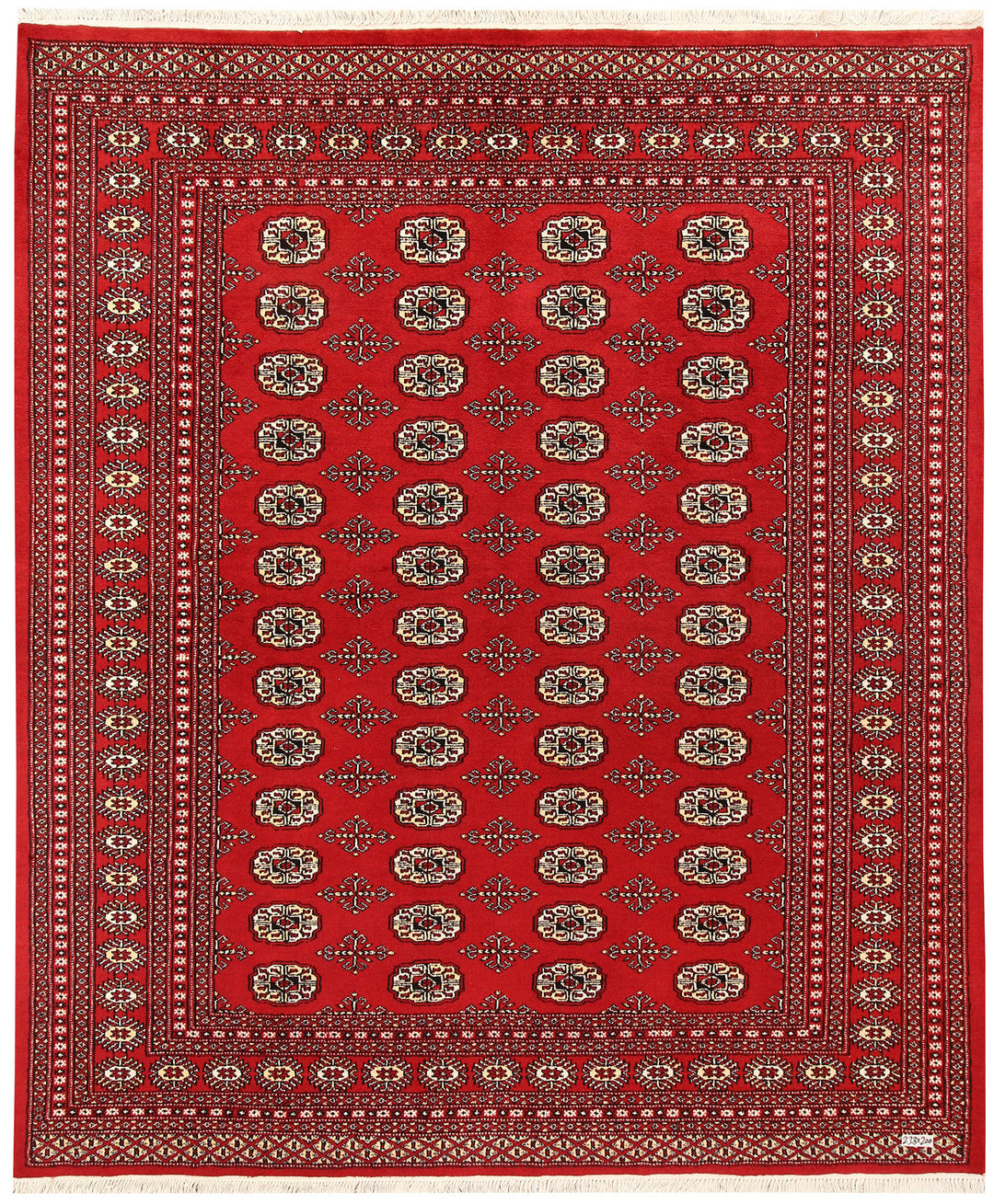 Firebrick Bokhara 6' 7 x 7' 10 - No. 59738 - ALRUG Rug Store