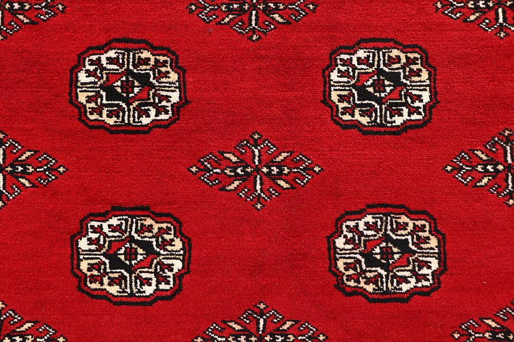 Red Bokhara 6' 8 x 8' 2 - No. 59739 - ALRUG Rug Store