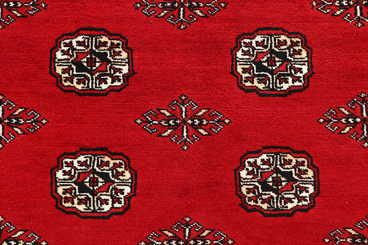 Red Bokhara 6' 8 x 8' 2 - No. 59739 - ALRUG Rug Store