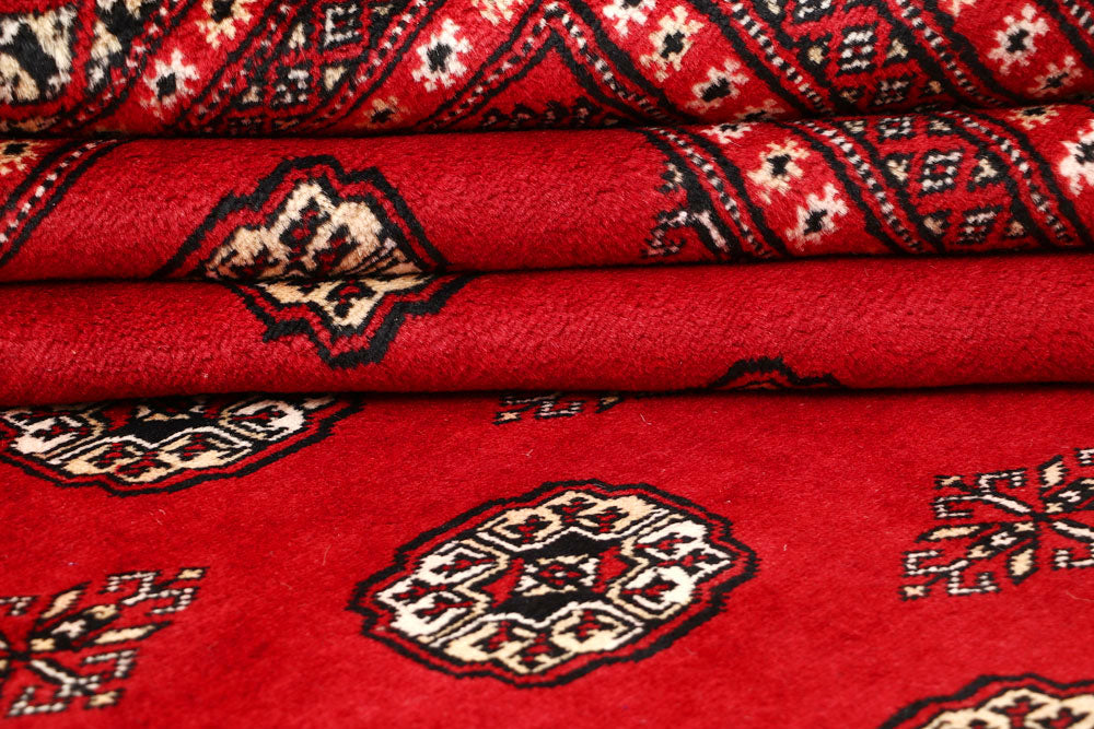 Red Bokhara 6' 8 x 8' 2 - No. 59739 - ALRUG Rug Store