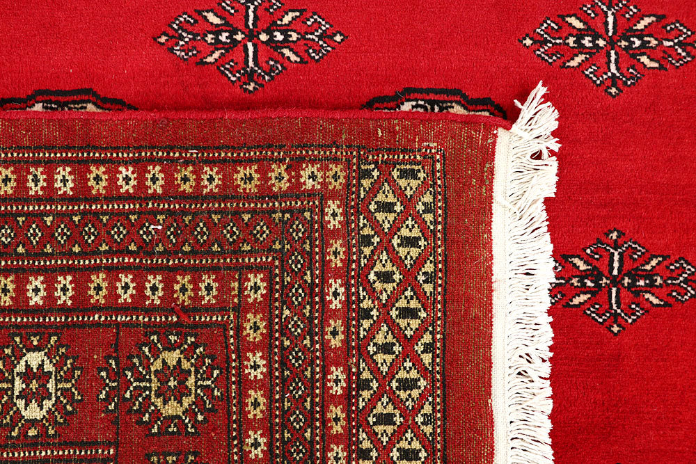 Red Bokhara 6' 8 x 8' 2 - No. 59739 - ALRUG Rug Store