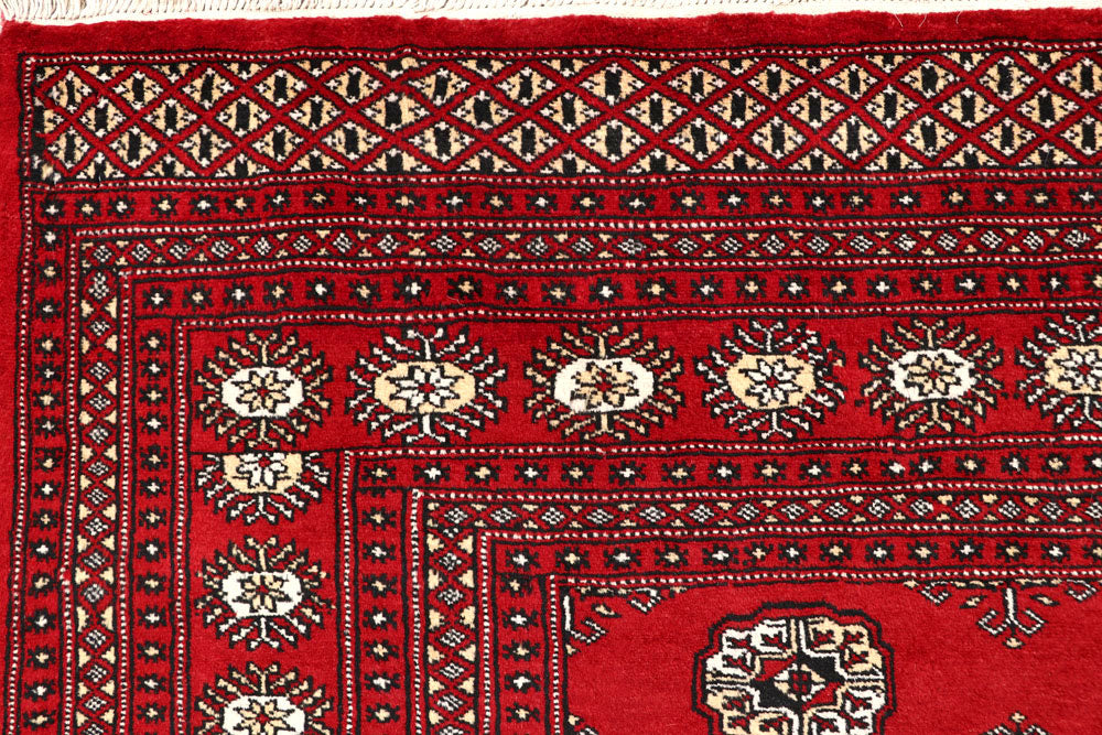 Firebrick Bokhara 6' 7 x 8' - No. 59740 - ALRUG Rug Store