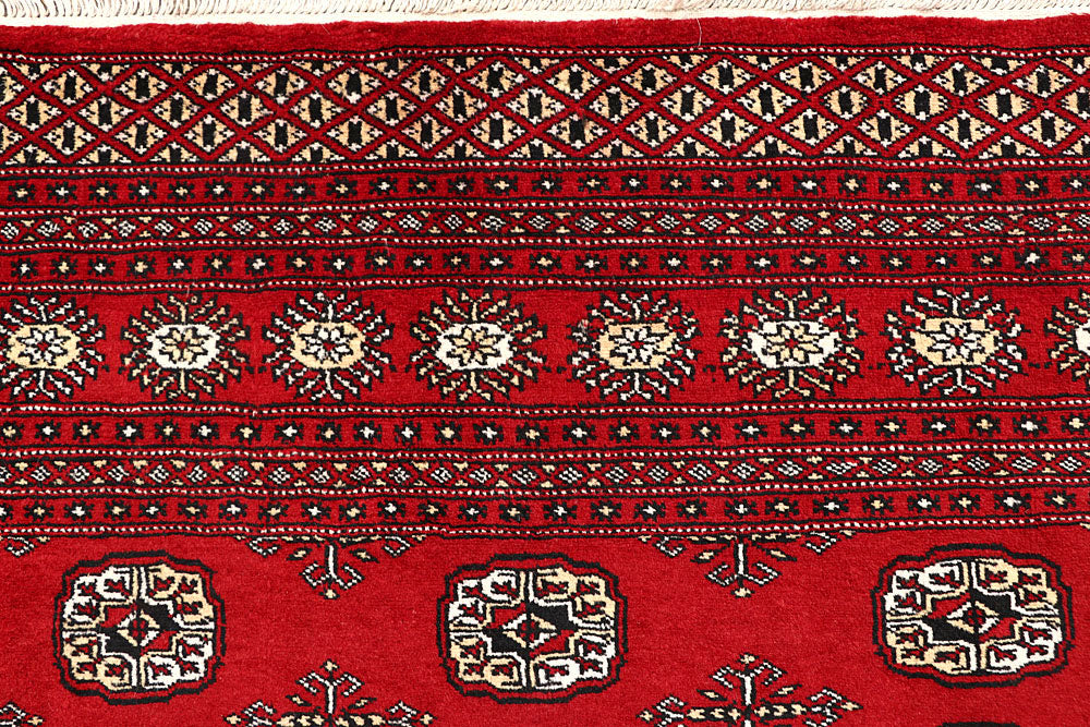 Firebrick Bokhara 6' 7 x 8' - No. 59740 - ALRUG Rug Store