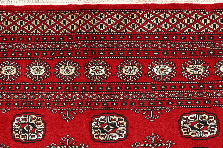 Firebrick Bokhara 6' 7 x 8' - No. 59740 - ALRUG Rug Store