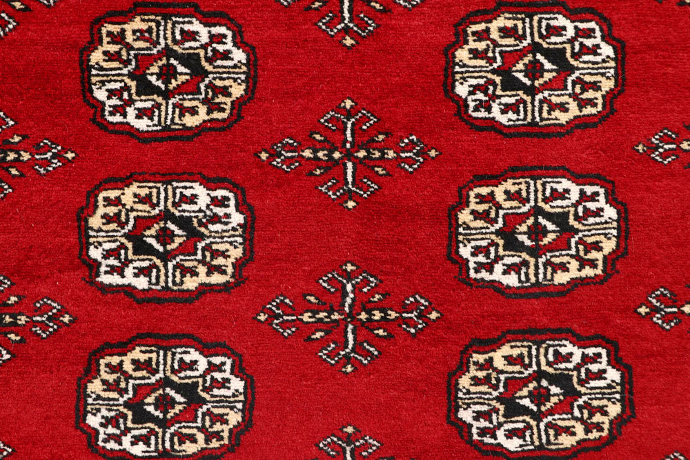 Firebrick Bokhara 6' 7 x 8' - No. 59740 - ALRUG Rug Store
