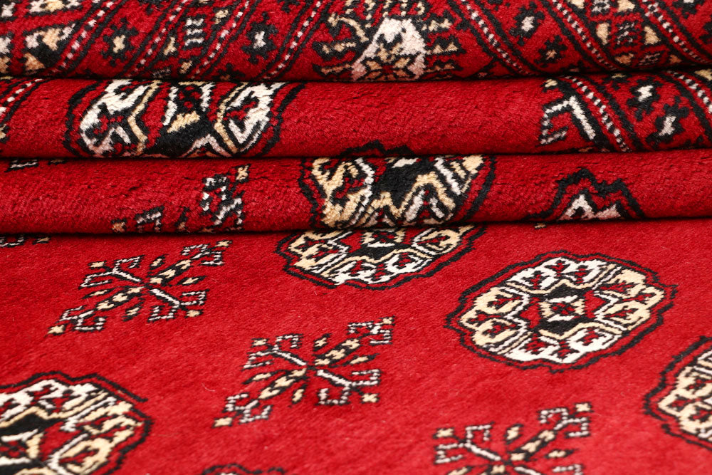 Firebrick Bokhara 6' 7 x 8' - No. 59740 - ALRUG Rug Store