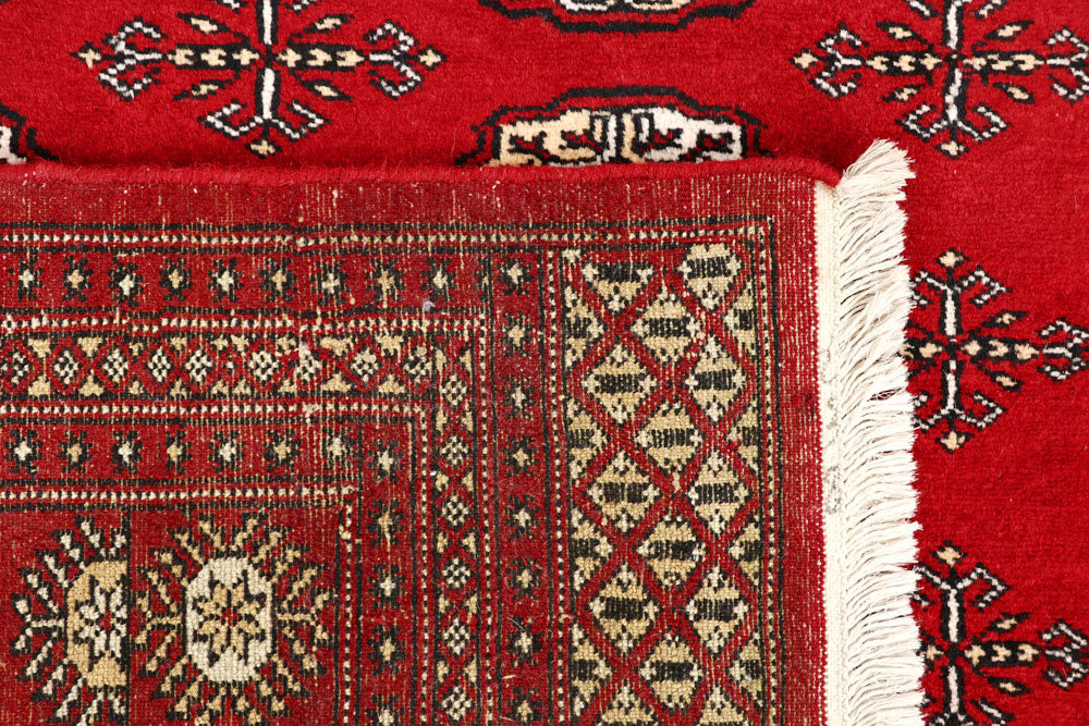 Firebrick Bokhara 6' 7 x 8' - No. 59740 - ALRUG Rug Store
