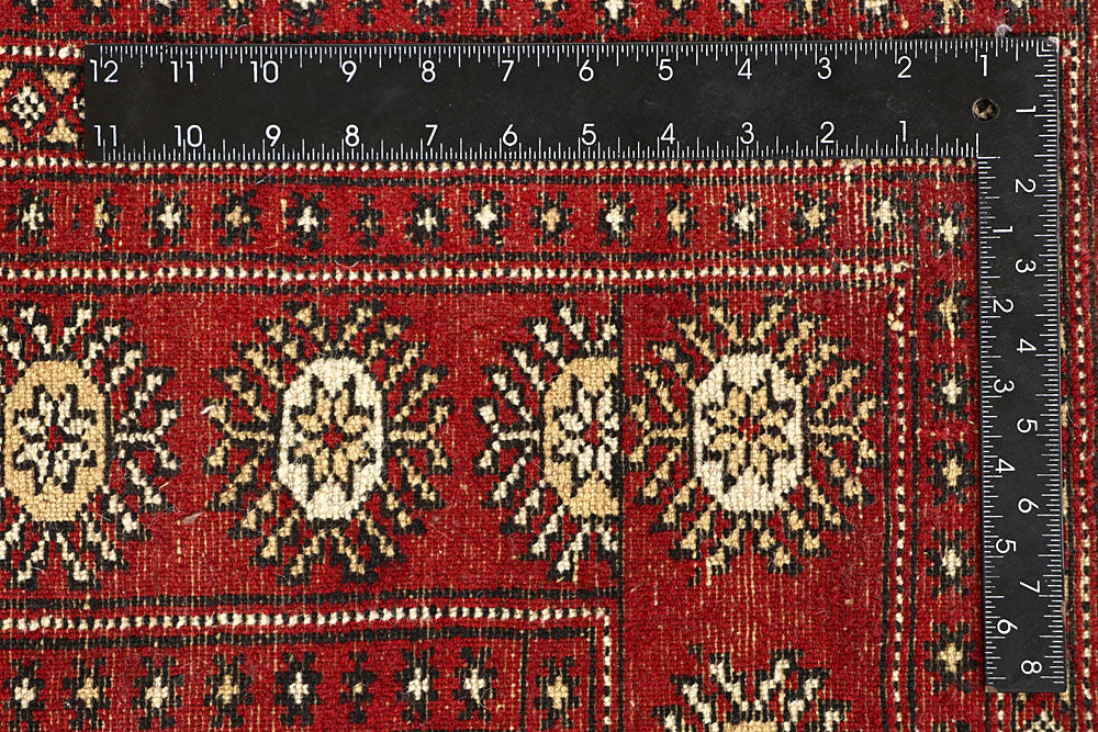 Firebrick Bokhara 6' 7 x 8' - No. 59740 - ALRUG Rug Store