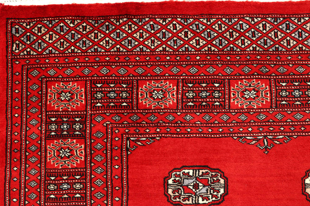 Red Bokhara 6' 8 x 8' 3 - No. 59742 - ALRUG Rug Store