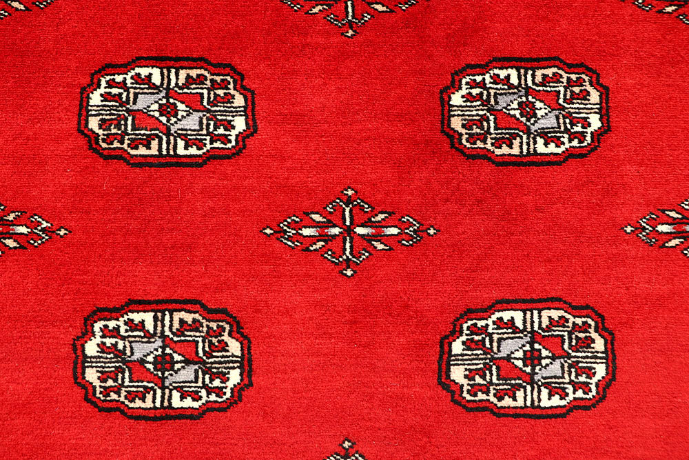 Red Bokhara 6' 8 x 8' 3 - No. 59742 - ALRUG Rug Store