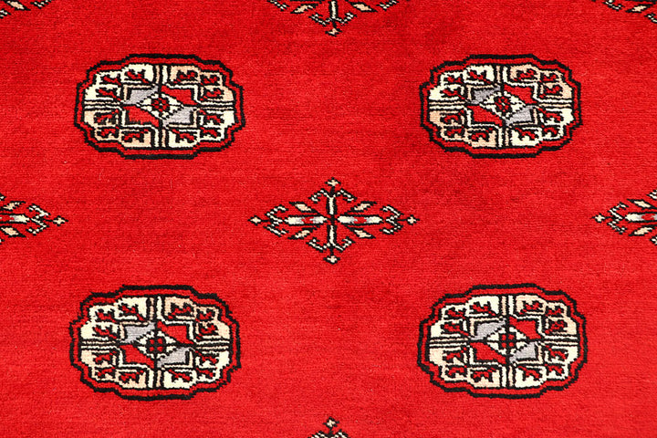 Red Bokhara 6' 8 x 8' 3 - No. 59742 - ALRUG Rug Store