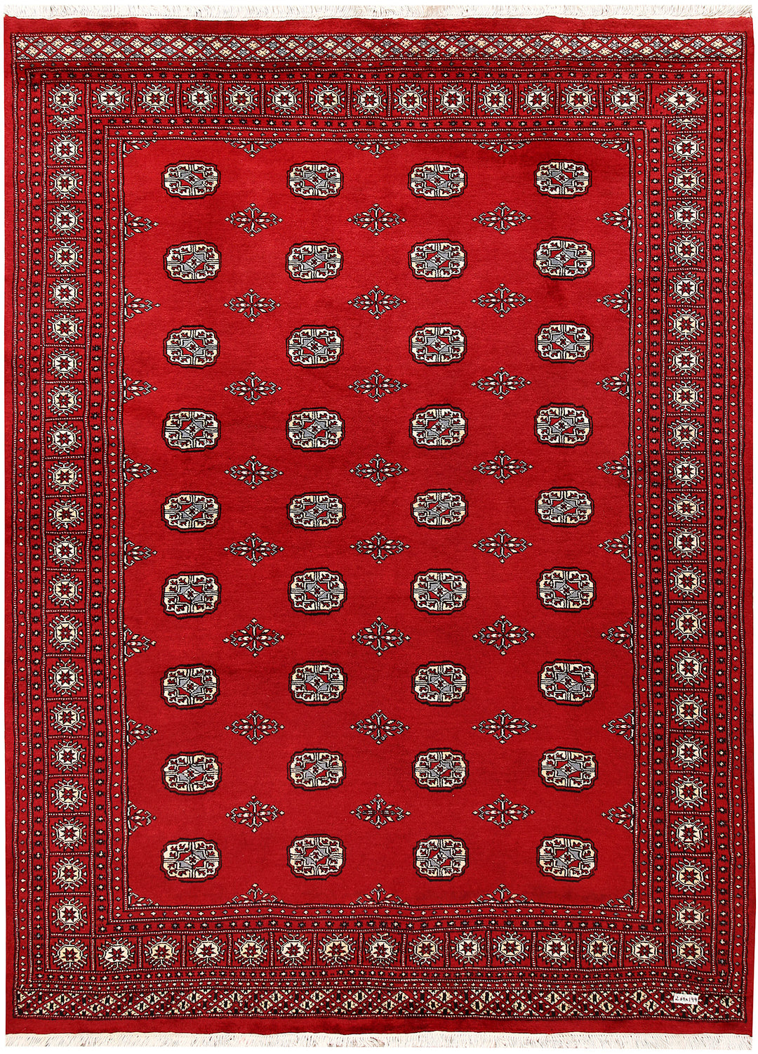 Firebrick Bokhara 6' 6 x 8' 10 - No. 59744 - ALRUG Rug Store