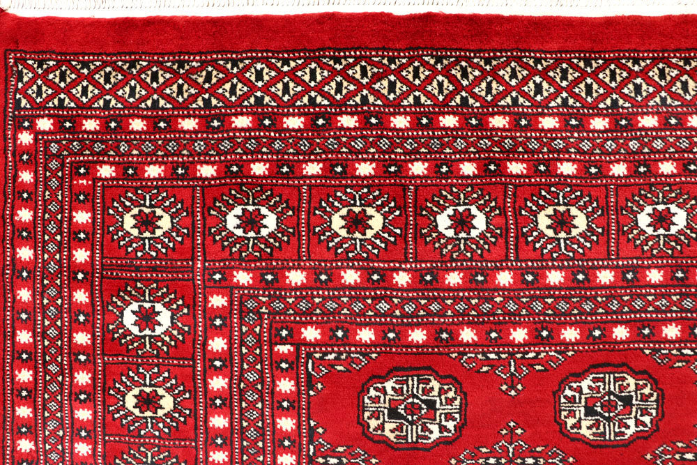 Firebrick Bokhara 6' 8 x 8' 4 - No. 59745 - ALRUG Rug Store