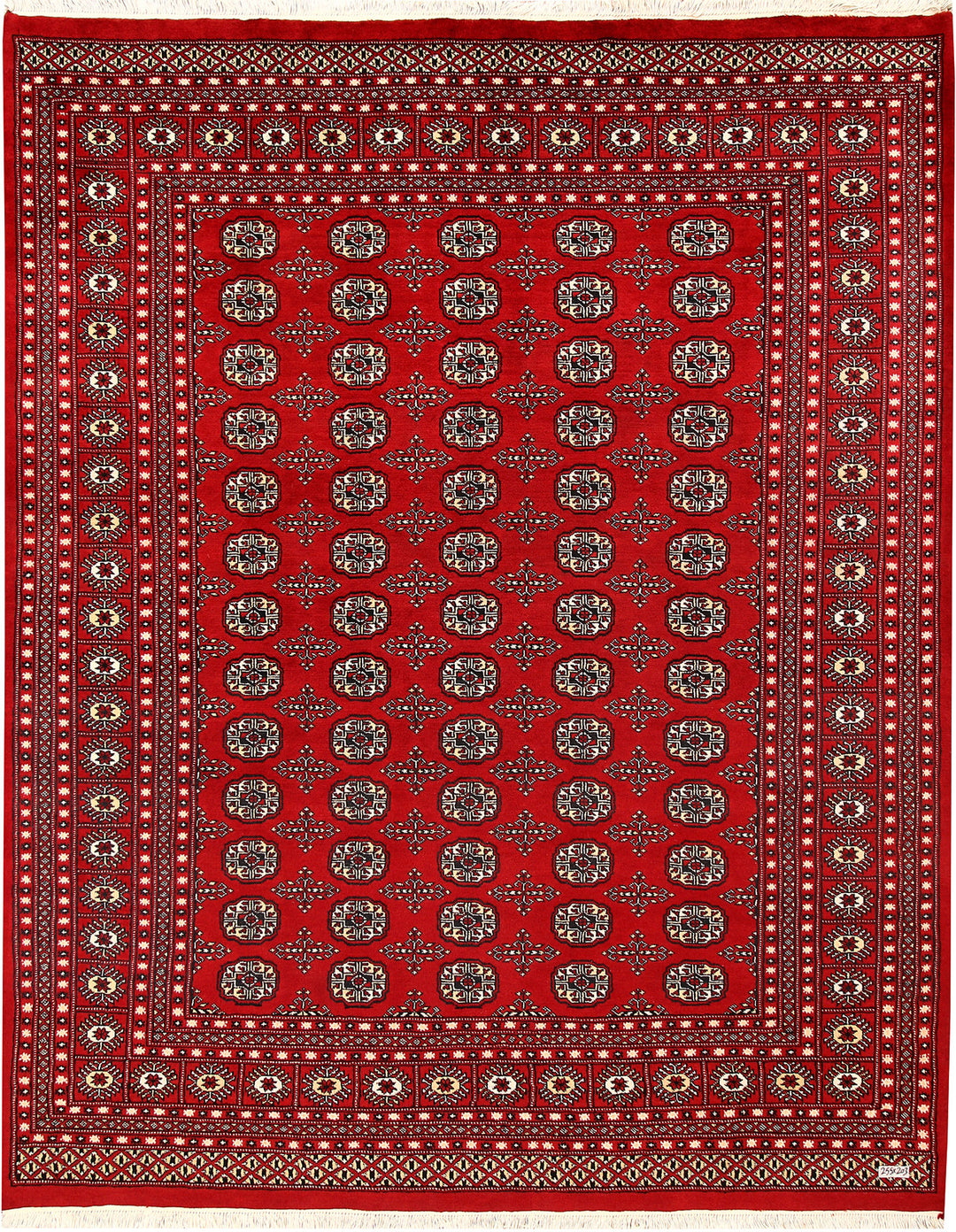 Firebrick Bokhara 6' 8 x 8' 4 - No. 59745 - ALRUG Rug Store
