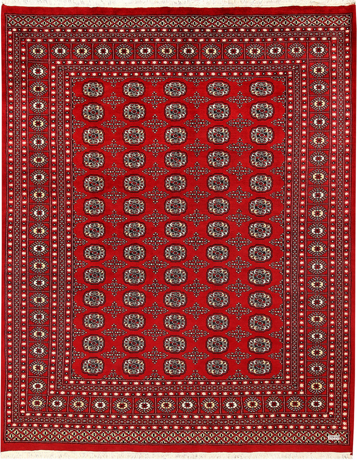 Firebrick Bokhara 6' 8 x 8' 4 - No. 59745 - ALRUG Rug Store