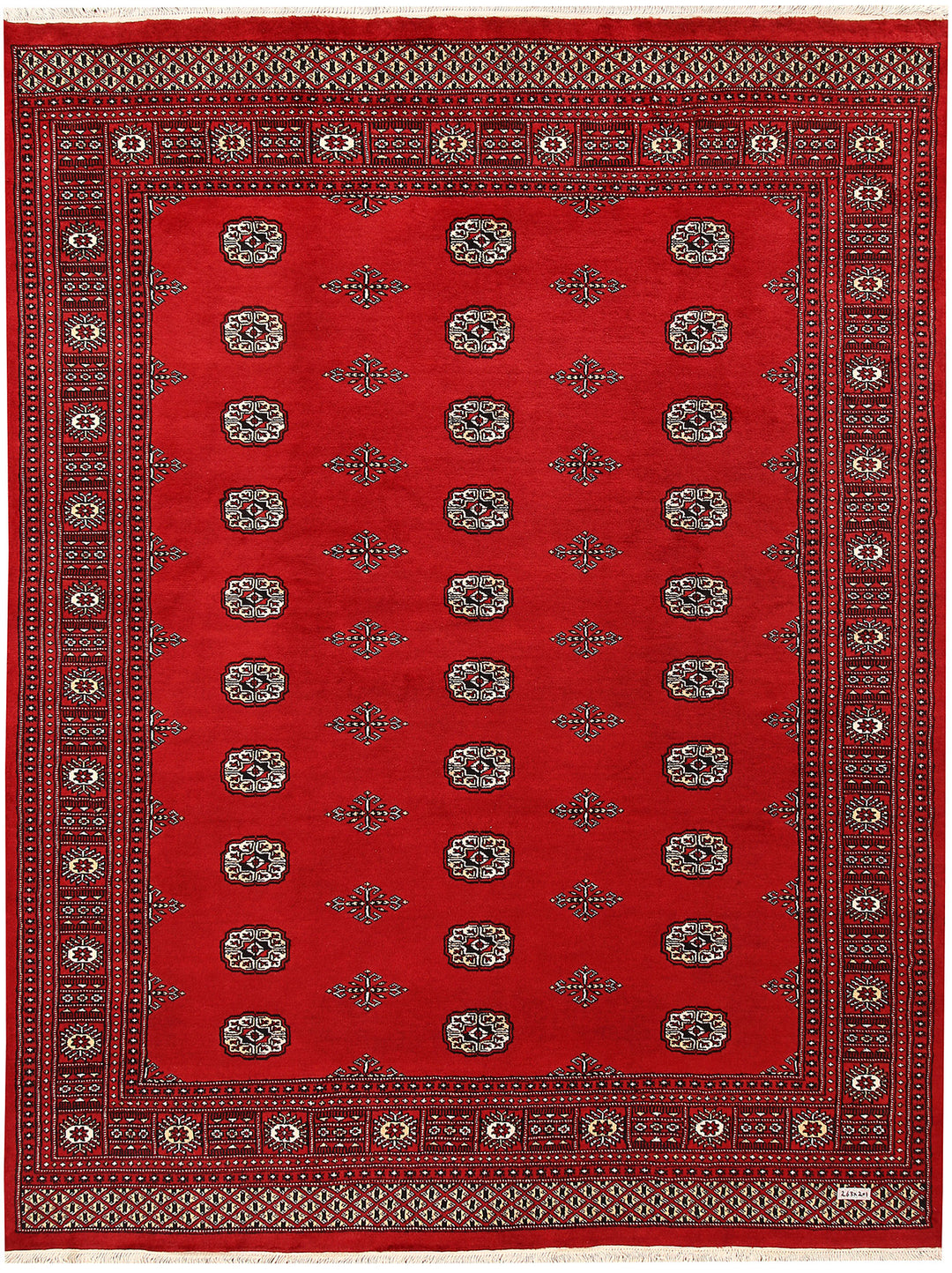 Firebrick Bokhara 6' 7 x 8' 8 - No. 59746 - ALRUG Rug Store