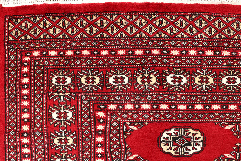 Firebrick Bokhara 6' 8 x 8' - No. 59747 - ALRUG Rug Store