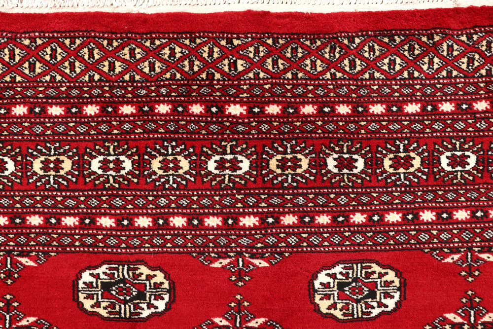 Firebrick Bokhara 6' 8 x 8' - No. 59747 - ALRUG Rug Store
