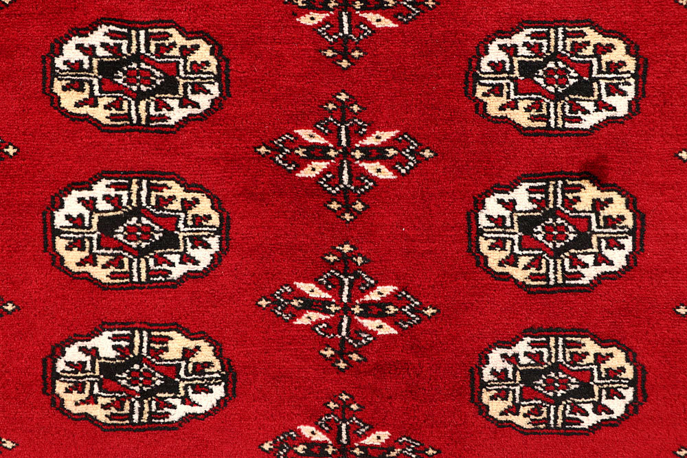 Firebrick Bokhara 6' 8 x 8' - No. 59747 - ALRUG Rug Store