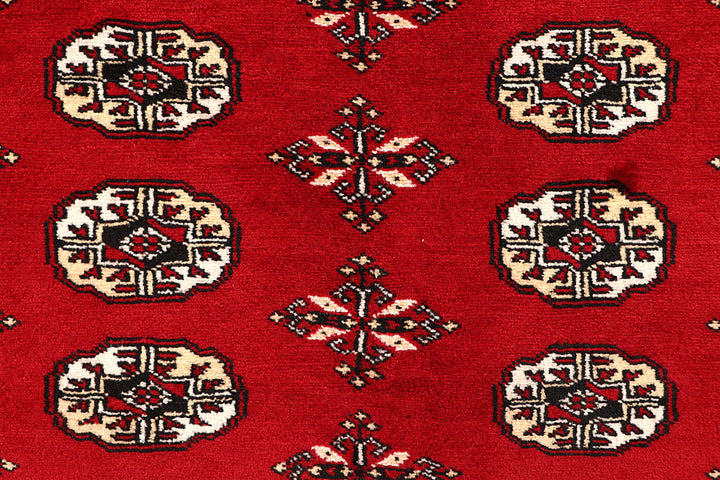 Firebrick Bokhara 6' 8 x 8' - No. 59747 - ALRUG Rug Store