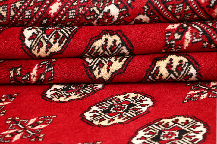 Firebrick Bokhara 6' 8 x 8' - No. 59747 - ALRUG Rug Store