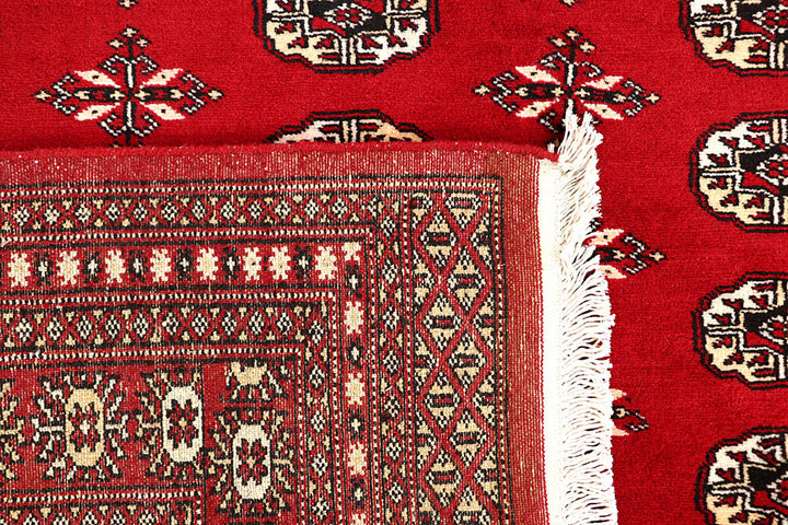 Firebrick Bokhara 6' 8 x 8' - No. 59747 - ALRUG Rug Store