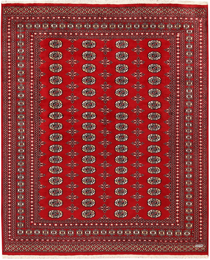 Firebrick Bokhara 6' 8 x 8' - No. 59747 - ALRUG Rug Store