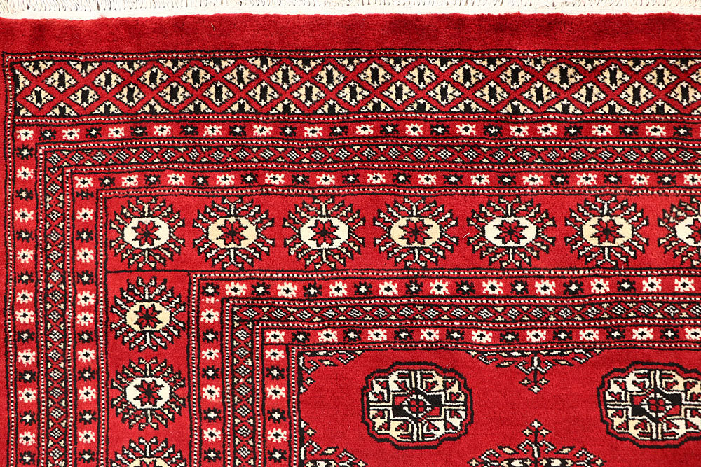 Firebrick Bokhara 6' 7 x 8' 4 - No. 59748 - ALRUG Rug Store
