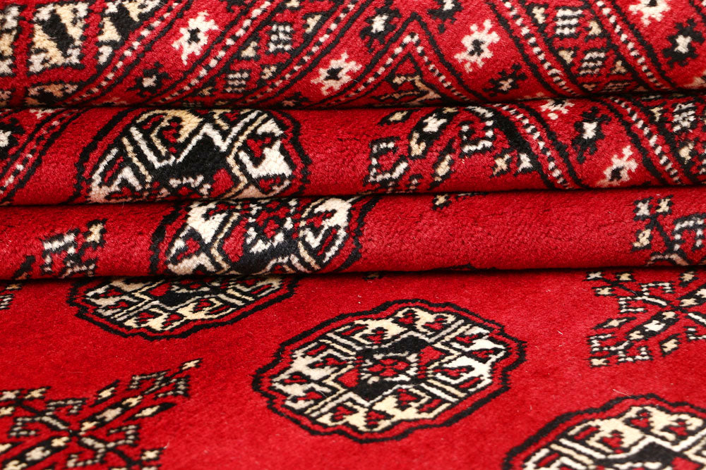 Firebrick Bokhara 6' 7 x 8' 4 - No. 59748 - ALRUG Rug Store