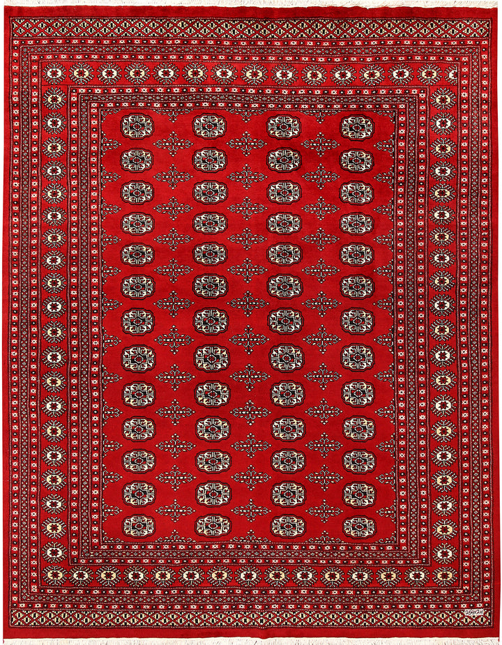 Firebrick Bokhara 6' 7 x 8' 4 - No. 59748 - ALRUG Rug Store