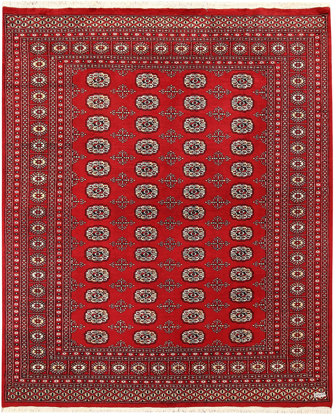 Firebrick Bokhara 6' 6 x 8' - No. 59749 - ALRUG Rug Store