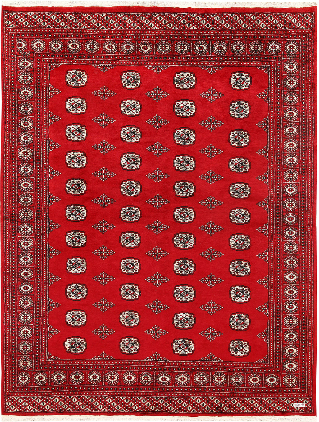 Firebrick Bokhara 6' 6 x 8' 4 - No. 59751 - ALRUG Rug Store