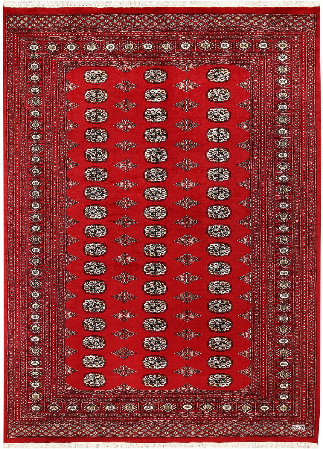 Firebrick Bokhara 6' 2 x 8' 6 - No. 59754 - ALRUG Rug Store