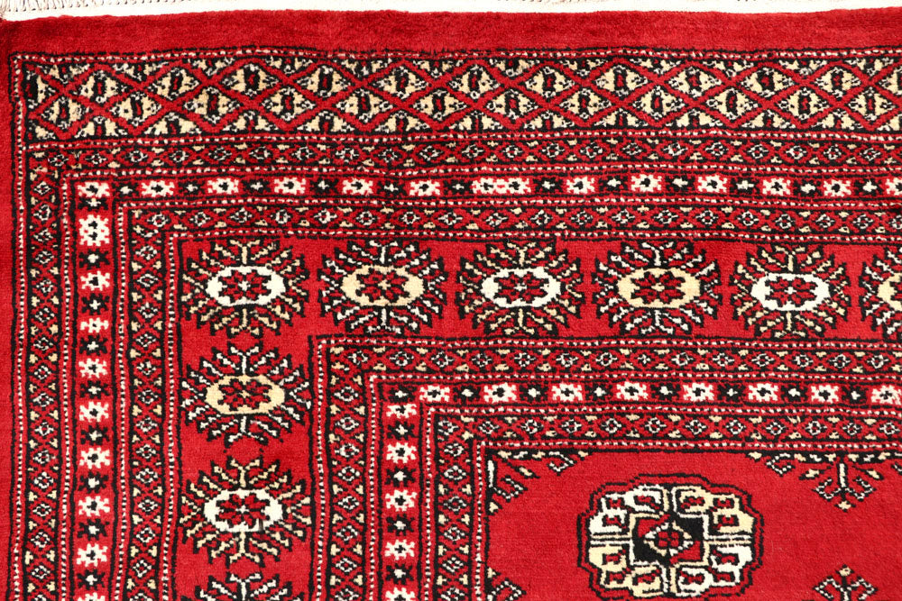 Firebrick Bokhara 6' 5 x 8' 3 - No. 59757 - ALRUG Rug Store