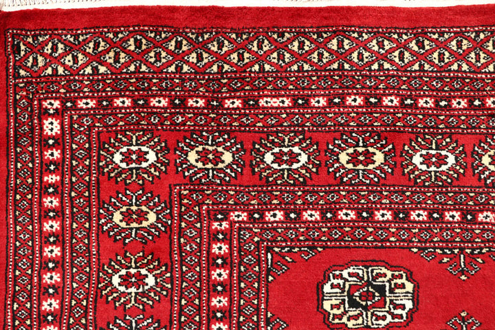 Firebrick Bokhara 6' 5 x 8' 3 - No. 59757 - ALRUG Rug Store