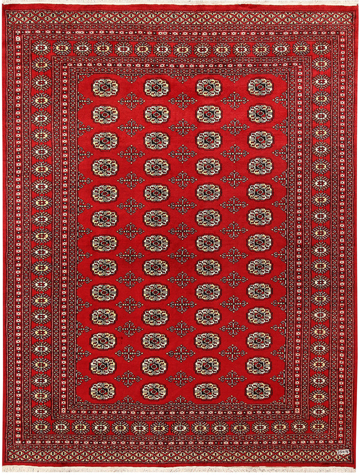 Firebrick Bokhara 6' 5 x 8' 3 - No. 59757 - ALRUG Rug Store