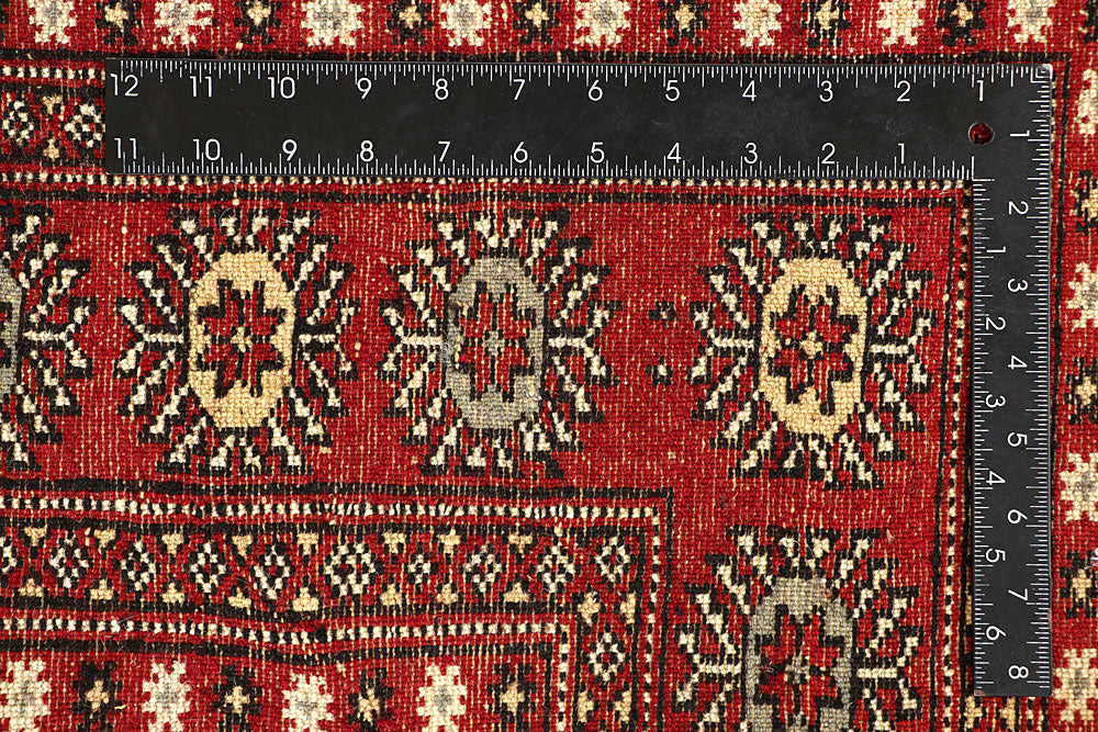 Firebrick Bokhara 6' 6 x 8' 1 - No. 59758 - ALRUG Rug Store