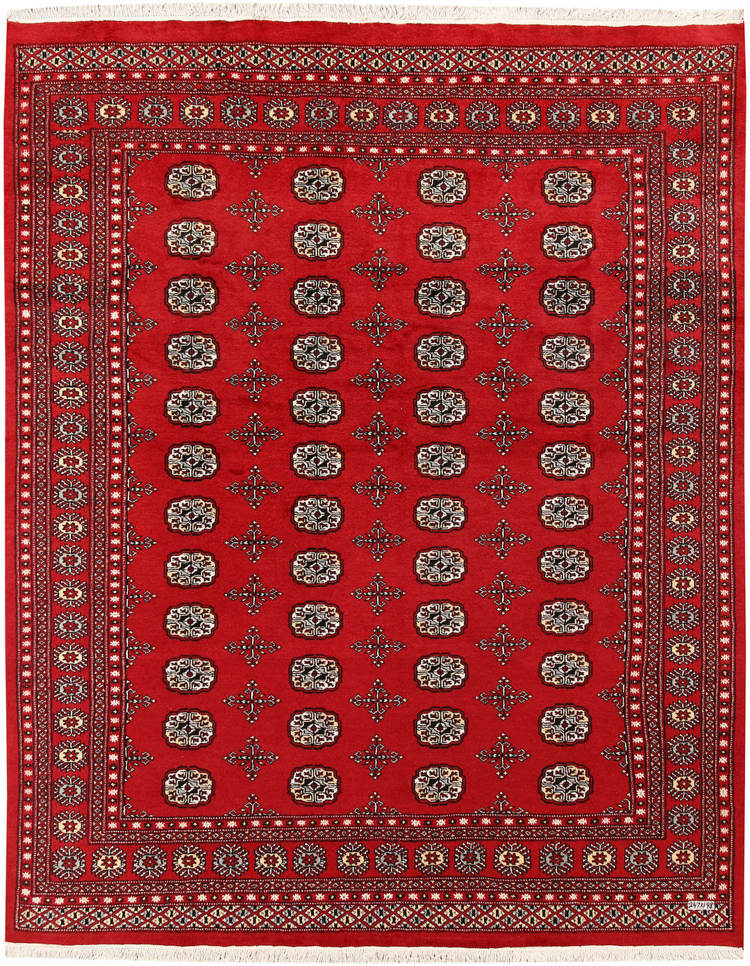 Firebrick Bokhara 6' 6 x 8' 1 - No. 59758 - ALRUG Rug Store