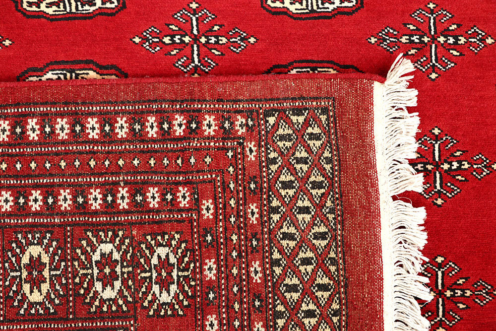 Firebrick Bokhara 6' 7 x 8' 5 - No. 59759 - ALRUG Rug Store