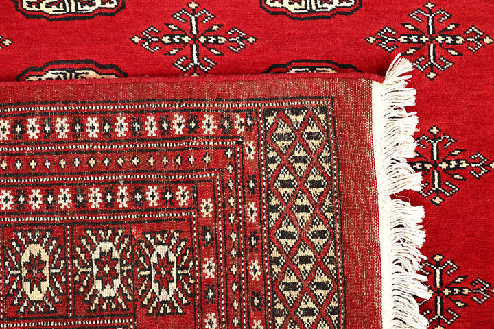 Firebrick Bokhara 6' 7 x 8' 5 - No. 59759 - ALRUG Rug Store