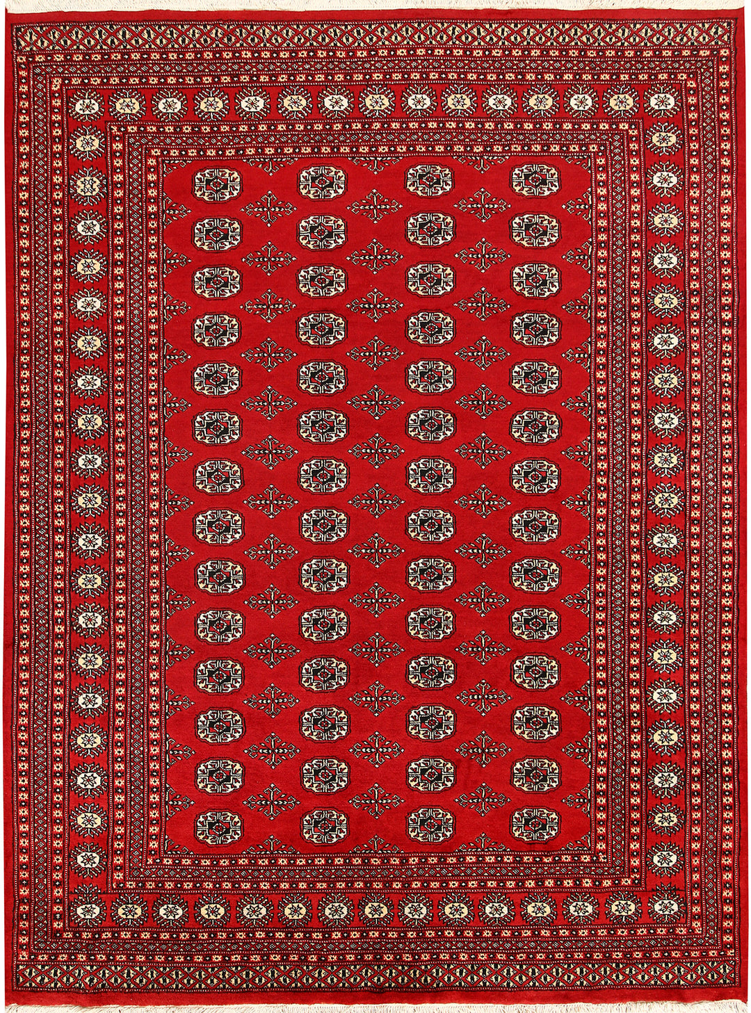 Firebrick Bokhara 6' 6 x 8' 8 - No. 59760 - ALRUG Rug Store