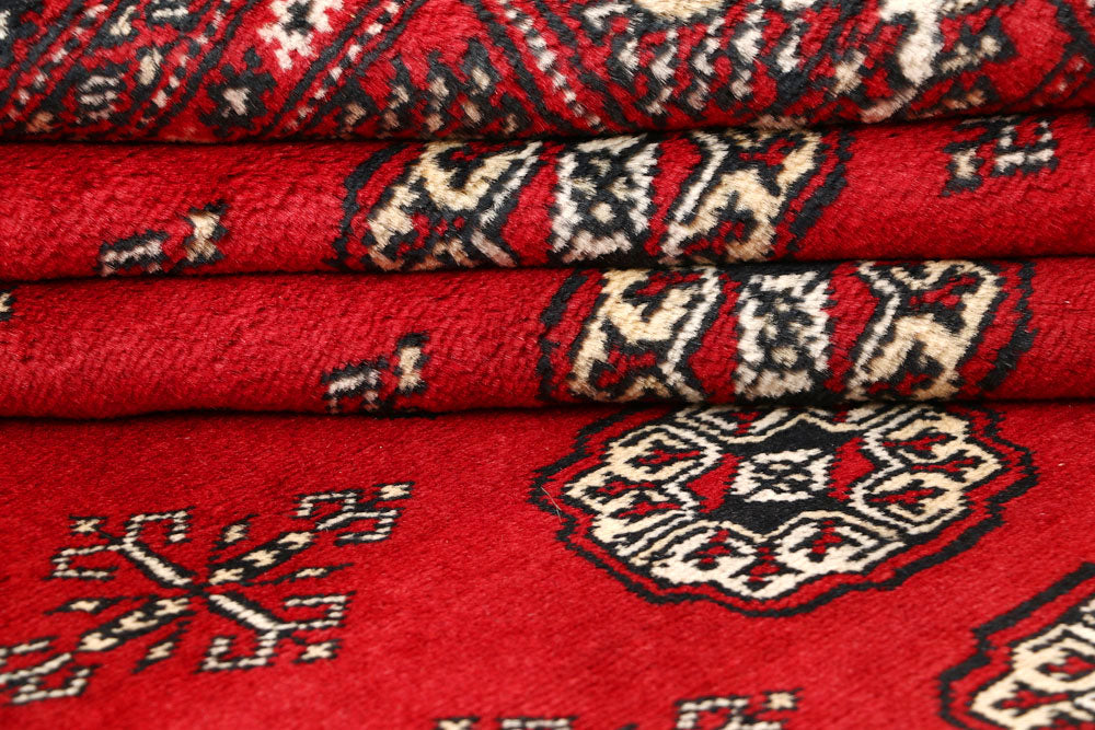 Firebrick Bokhara 6' 8 x 8' 6 - No. 59761 - ALRUG Rug Store